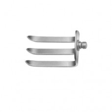 Caspar Lateral Blade Blade with 3 Prongs Stainless Steel, Blade Size 47 x 37 mm